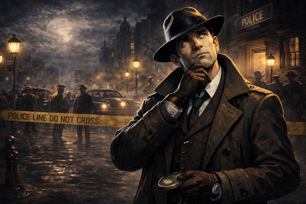 Ambiance mystérieuse d'une rue la nuit - Agent Nox