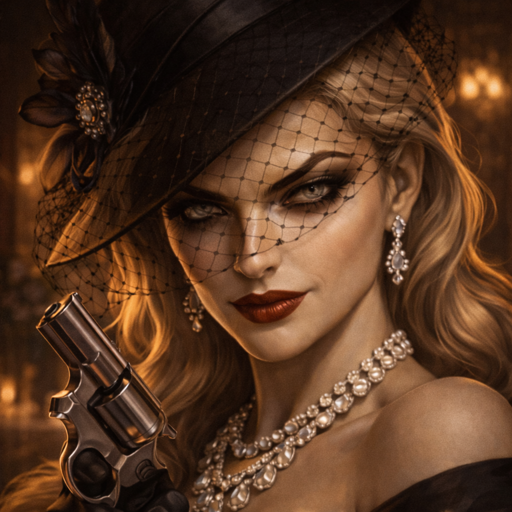 Suspect La Veuve - Photo d'identité judiciaire pour l'enquête Agent Nox