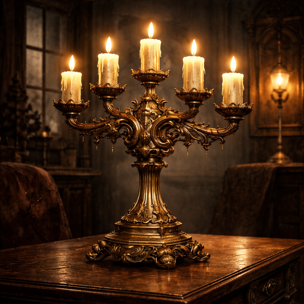 Chandelier en bronze